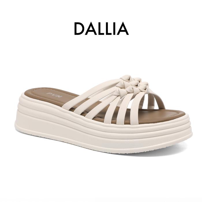 PVN Dallia Sandal Tali Wanita Krem Hitam Cokelat 228