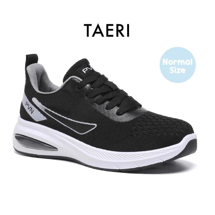 PVN Taeri Sepatu Sekolah Hitam Sneakers Wanita Sport Shoes Hitam Hitam 265